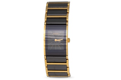 Lot 427 - A GENT'S RADO WRISTWATCH, bi-metal, black dial,...