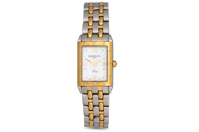 Lot 231 - A LADY'S BI-METAL RAYMOND WEIL TANGO...