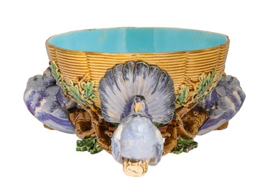 Lot 189 - A FRENCH FAIENCE POLYCHROME CERAMIC CENTRE...