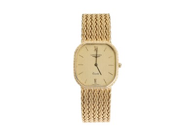 Lot 315 - AN 18CT GOLD LONGINES WRIST WATCH, bracelet...