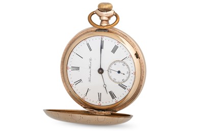 Lot 47 - AN ANTIQUE AMERICAN FULL HUNTER POCKET WATCH,...