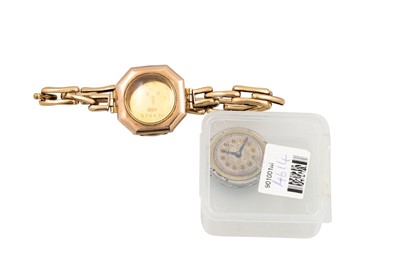Lot 352 - A 9CT WATCH, with case and bracelet, 8.5 g.