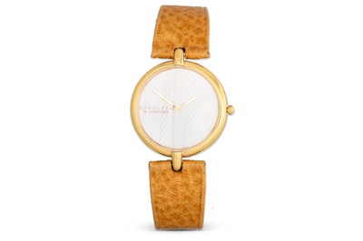 Lot 235 - A LADY'S 'RODOLPHE' BY LONGINES GOLD-PLATED...