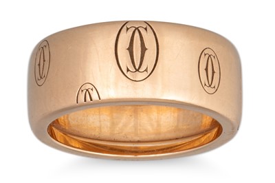 Lot 206 - A CARTIER RING, in 18ct yellow gold, bearing...