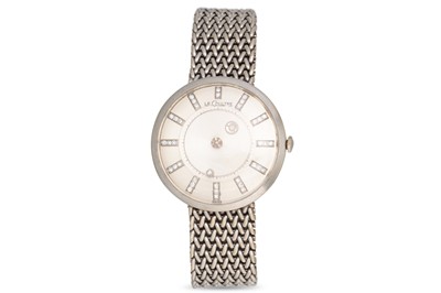 Lot 237 - A VINTAGE LE COUTRE 'MYSTERY DIAL' WRIST WATCH,...