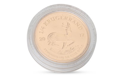 Lot 457 - A 2017 SOUTH AFRICA QUARTER OUNCE KRUGERRAND...