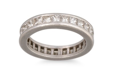 Lot 343 - A DIAMOND SET FULL BANDED ETERNITY RING, the...