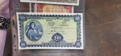 Lot 417 - A LADY LAVERY SET OF 6 IRISH BANKNOTES, ABOUT...