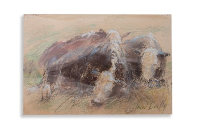 Lot 433 - JUNE BRITTY (IRL. 20TH CENTURY), 'Sleeping...