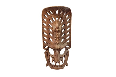 Lot 493 - A LARGE SOFTWOOD SCULPTURE OF AN INDONESIAN...