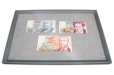 Lot 375 - A SET OF THREE IRISH BANKNOTES, £100, £50, £20...