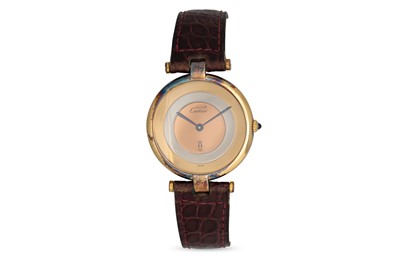 Lot 363 - A GENT'S MUST DE CARTIER VENDOME WRISTWATCH,...