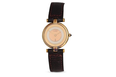 Lot 364 - A LADY'S MUST DE CARTIER VENDOME WRISTWATCH,...