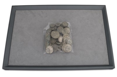 Lot 386 - A COLLECTION OF ENGLISH 50% SILVER COINS,...