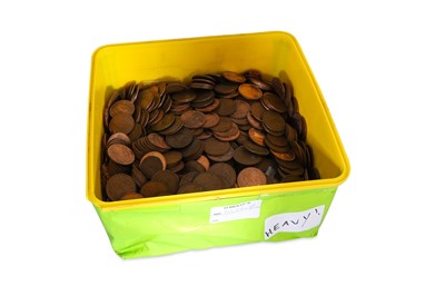 Lot 384 - A 10KG BOX OF IRISH 1928-68 PENNY COINS....