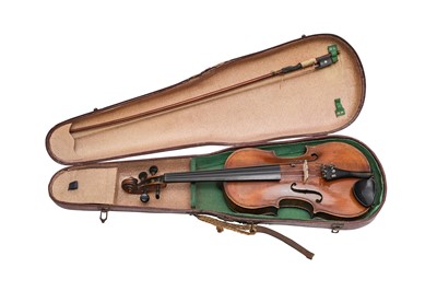 Lot 199 - A LATE 19TH CENTURY BAVARIAN VIOLIN, paper...