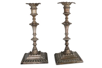 Lot 412 - A FINE PAIR OF GEORGE III ENGLISH SILVER...