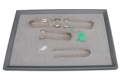 Lot 428 - A COLLECTION OF FOUR GEORGIAN PERIOD SILVER...