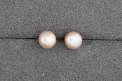 Lot 20 - THREE PAIRS OF STUD EARRINGS, mounted in gold,...