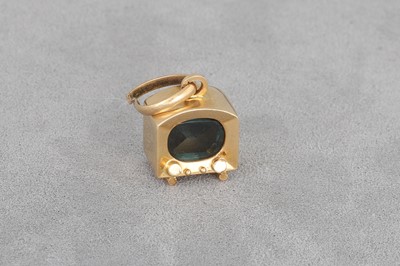 Lot 31 - A VINTAGE CHARM, in the form of a television...