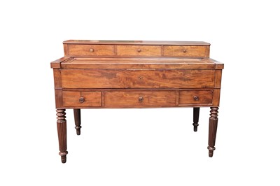 Lot 488 - A LARGE 19TH CENTURY FRENCH FLAME MAHOGONY...