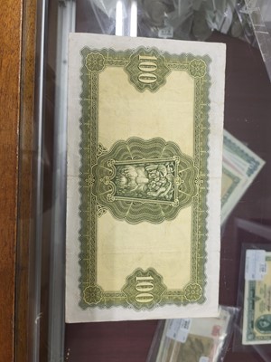 Lot 460 - A £100 LADY LAVERY IRISH BANKNOTE, serial...