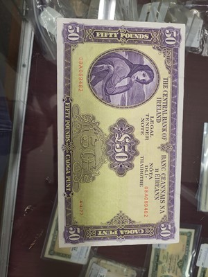 Lot 462 - A £50 LADY LAVERY IRISH BANKNOTE, serial...