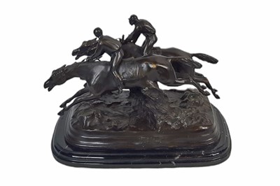 Lot 576 - HORSE RACING INTEREST: A MODERN EQUINE BRONZE...