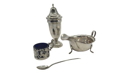 Lot 410 - A COLLECTION OF VARIOUS SILVER ITEMS, to...
