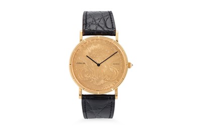 Lot 352 - A CORUM 1882 $20 GOLD COIN QUARTZ WRISTWATCH,...