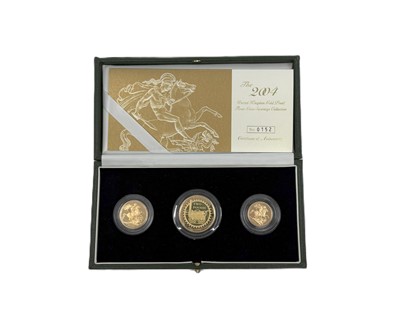 Lot 388 - A 2004 TREVITHICK GOLD PROOF SOVEREIGN THREE...