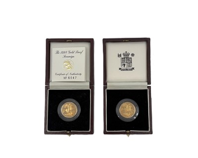 Lot 392 - A PAIR OF 1996 (IMPAIRED PROOF) & 1998 (PROOF)...