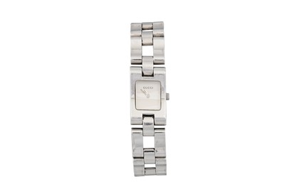 Lot 455 - A LADY'S GUCCI WRIST WATCH, bracelet strap and...