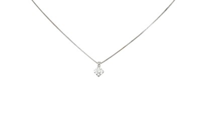 Lot 71 - A DIAMOND SOLITAIRE PENDANT, the brilliant cut...