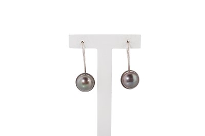 Lot 47 - A PAIR OF SILVER DROP EARRINGS, By IBM Design...