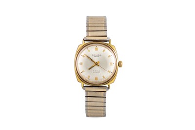 Lot 415 - A GENT'S VINTAGE ORIOSA GOLD-PLATED WRISTWATCH,...