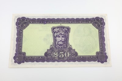 Lot 476 - A 1977 £50 LAVERY IRISH BANKNOTE, 4.4.77...