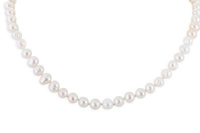 Lot 3 - THREE STRINGS OF VARIOUS CULTURED PEARLS, one...