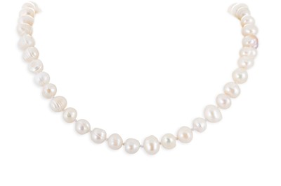 Lot 3 - THREE STRINGS OF VARIOUS CULTURED PEARLS, one...