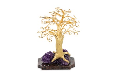 Lot 359 - A UNIQUE GOLD AND GEM SCULPTURE, KNOWN AS THE "...