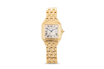 Lot 441 - AN 18CT YELLOW GOLD MEDIUM CARTIER PANTHÉRE...