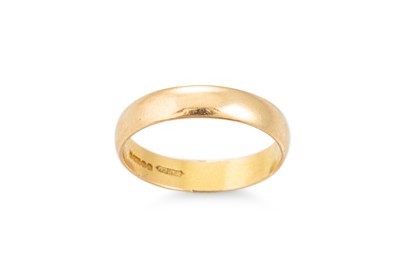 Lot 397 - AN 18CT GOLD WEDDING BAND, 2 g., size N