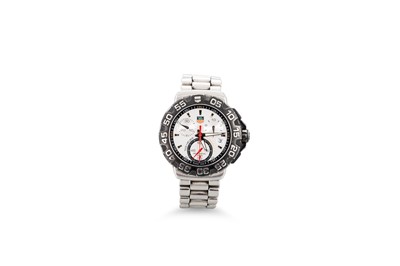 Lot 401 - A GENT'S TAG HEUER MULTI-DIAL WRISTWATCH,...