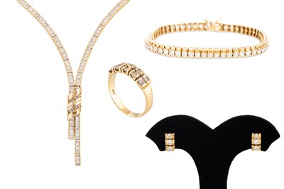 Lot 314 - A SUITE OF CONTINENTAL 14CT JEWELLERY,...