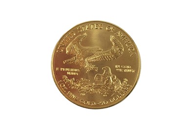Lot 475 - A GOLD USA $50 DOLLAR COIN 1999, 1 oz fine...