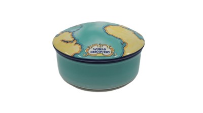Lot 529 - A TIFFANY & CO CIRCULAR DISH, polychrome world...