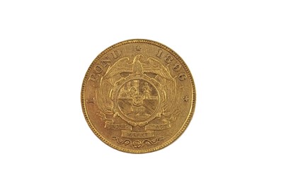 Lot 504 - AN 1896 SOUTH AFRICA 1 POND GOLD SOVEREIGN...