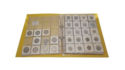 Lot 499 - A PARTIAL COLLECTION OF IRISH COINS, half...