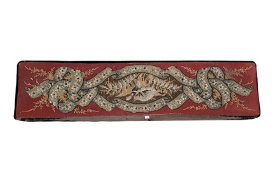 Lot 506 - A VICTORIAN LONG RECTANGULAR CARVED MAHOGANY...
