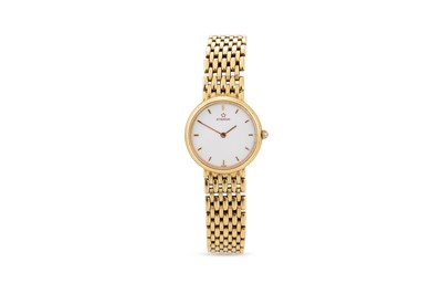 Lot 436 - A LADY'S ETERNA 18CT GOLD WRISTWATCH, white...